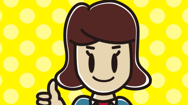 親指を立てる女子高校生のイラスト【色、背景あり】PNG