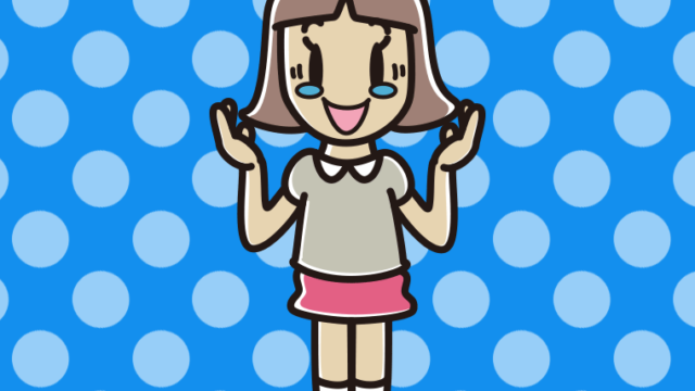 うれし泣きしながら話す小学生女子のイラスト【色、背景あり】PNG