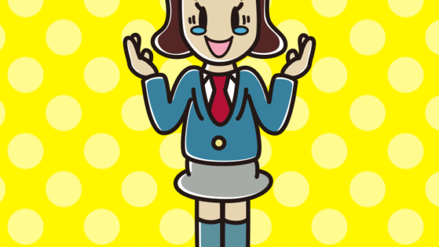 うれし泣きしながら話す女子高校生のイラスト【色、背景あり】PNG