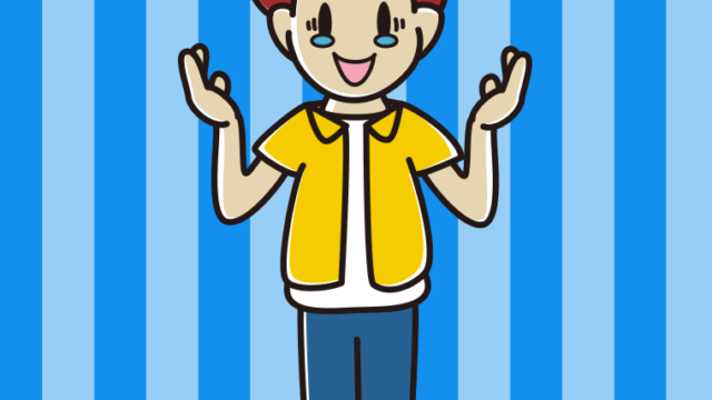 うれし泣きしながら話す男子大学生のイラスト【色、背景あり】PNG