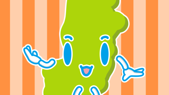 案内する奈良ちゃんのイラスト【色、背景あり】PNG