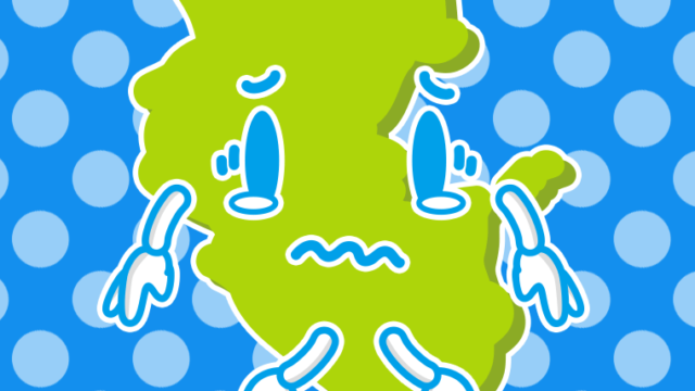 泣く和歌山ちゃんのイラスト【色、背景あり】PNG