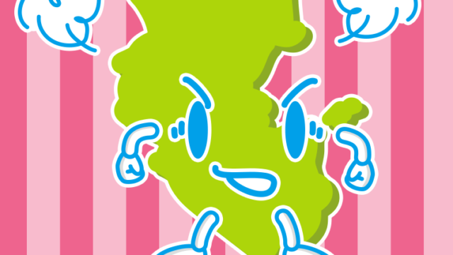 怒る和歌山ちゃんのイラスト【色、背景あり】PNG