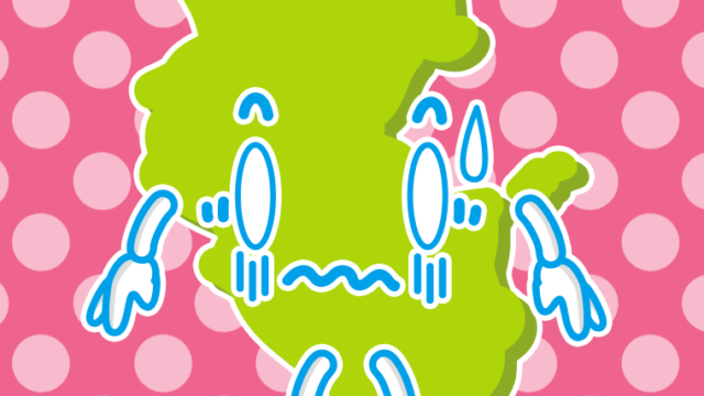 ショックを受ける和歌山ちゃんのイラスト【色、背景あり】PNG