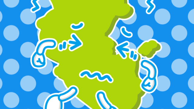 ブルブル震える和歌山ちゃんのイラスト【色、背景あり】PNG