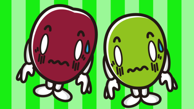 ショックを受けるオリーブちゃんのイラスト【色、背景あり】PNG