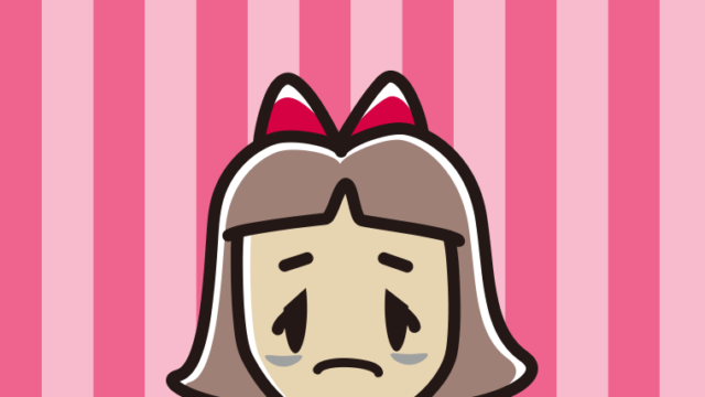 目の下にクマがある小学生女子のイラスト【色、背景あり】PNG