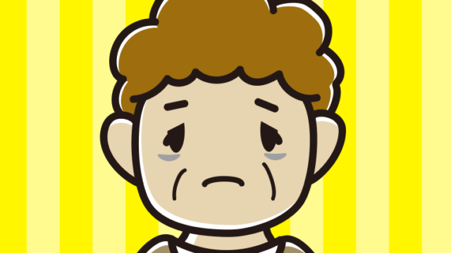 目の下にクマがあるおばさんのイラスト【色、背景あり】PNG