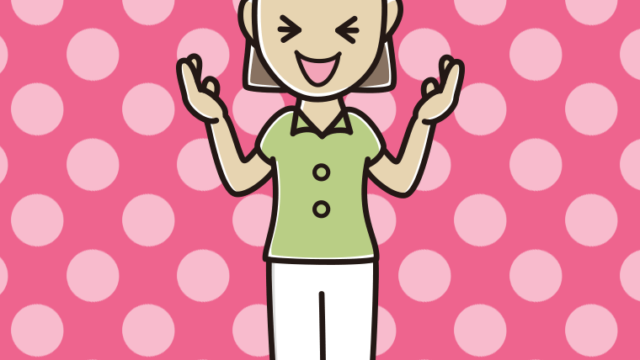 笑いながら話す女性会社員（クールビズ）のイラスト【色、背景あり】PNG