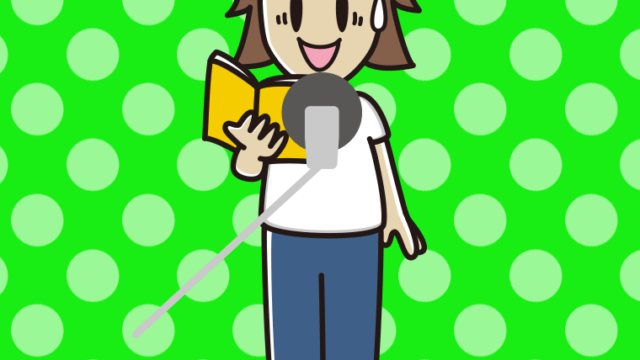 苦笑いする若手男性声優のイラスト【色、背景あり】PNG