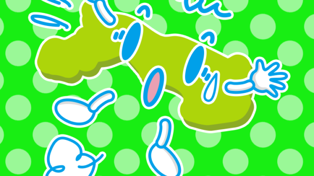 驚く鳥取ちゃんのイラスト【色、背景あり】PNG