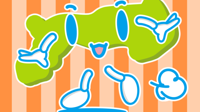 歩く鳥取ちゃんのイラスト【色、背景あり】PNG