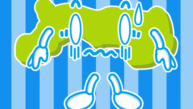 ショックを受ける鳥取ちゃんのイラスト【色、背景あり】PNG