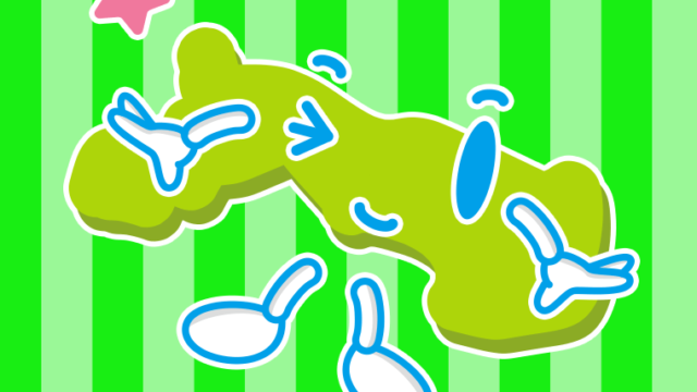 ウインクする鳥取ちゃんのイラスト【色、背景あり】PNG