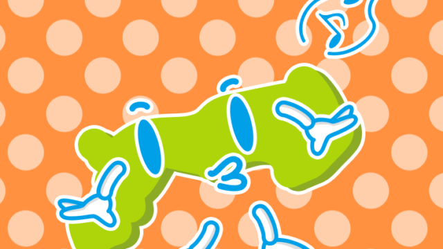 口笛を吹く鳥取ちゃんのイラスト【色、背景あり】PNG