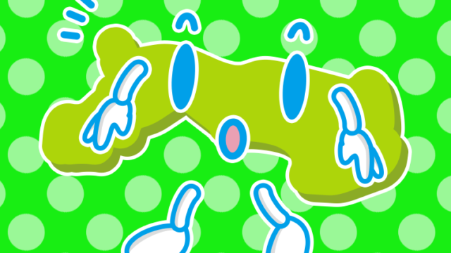 何かに気付く鳥取ちゃんのイラスト【色、背景あり】PNG