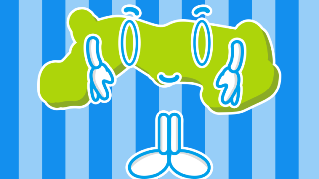 お辞儀する鳥取ちゃんのイラスト【色、背景あり】PNG