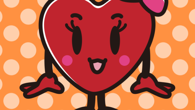 かわいいバレンタインチョコちゃんのイラスト【色、背景あり】PNG