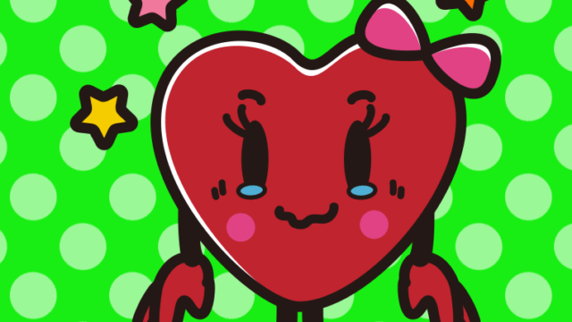 ジーンとするバレンタインチョコちゃんのイラスト【色、背景あり】PNG