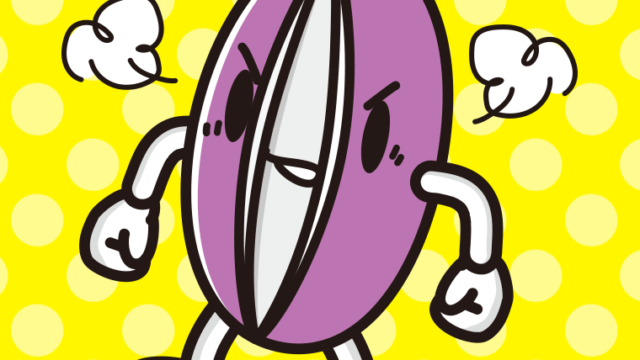 怒るあけびちゃんのイラスト【色、背景あり】PNG