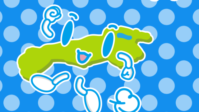 走る島根ちゃんのイラスト【色、背景あり】PNG