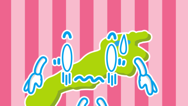 ショックを受ける島根ちゃんのイラスト【色、背景あり】PNG