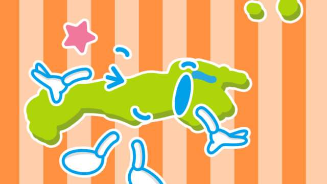 ウインクする島根ちゃんのイラスト【色、背景あり】PNG