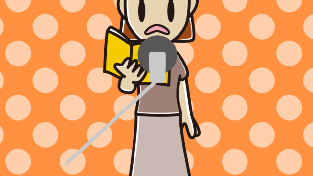 困る若手女性声優のイラスト【色、背景あり】PNG