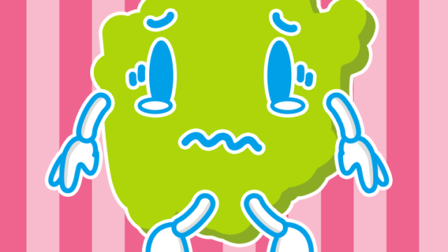 泣く岡山ちゃんのイラスト【色、背景あり】PNG