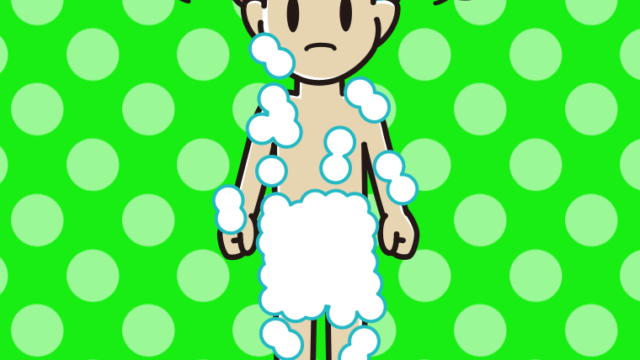 怒る泡だらけの男子大学生のイラスト【色、背景あり】PNG