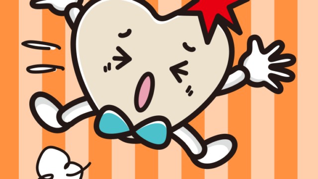 ぶつかるホワイトデーチョコくんのイラスト【色、背景あり】PNG