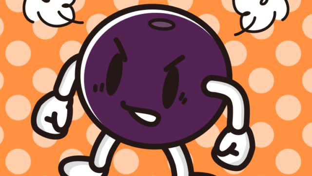 怒るアサイーちゃんのイラスト【色、背景あり】PNG