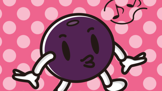 口笛を吹くアサイーちゃんのイラスト【色、背景あり】PNG