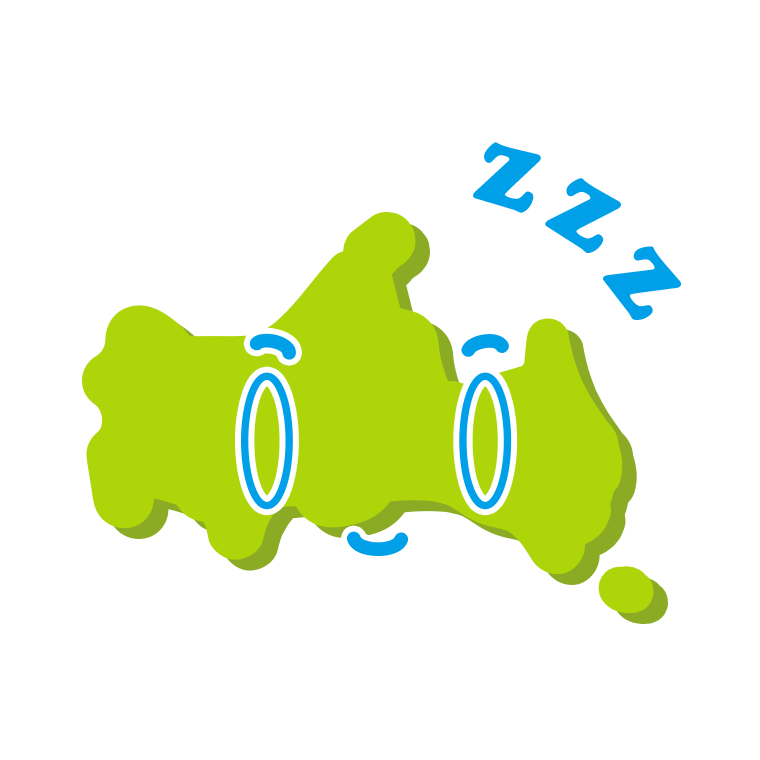 眠る山口ちゃんのイラスト【色あり、背景なし】透過PNG