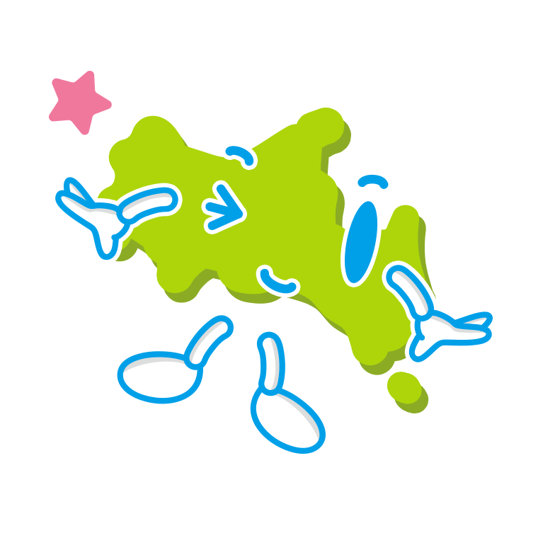 ウインクする山口ちゃんのイラスト【色あり、背景なし】透過PNG