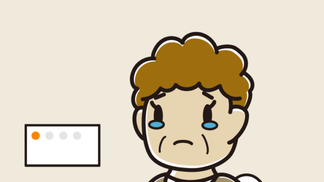 トイレで泣くおばさんのイラスト【色、背景あり】PNG