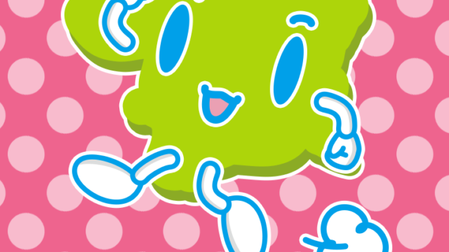 走る徳島ちゃんのイラスト【色、背景あり】PNG