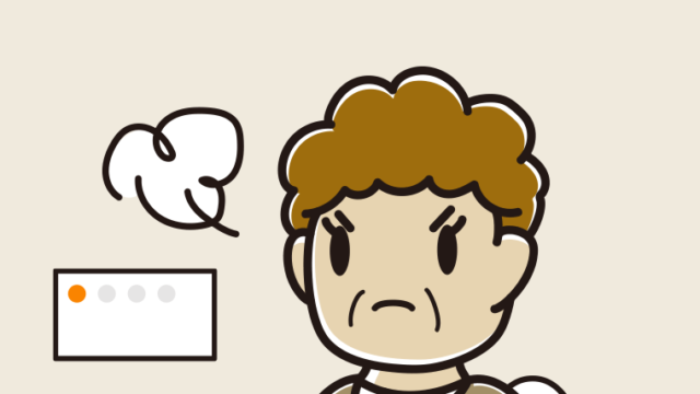 トイレで怒るおばさんのイラスト【色、背景あり】PNG