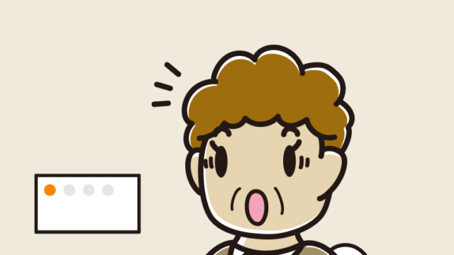 トイレで驚くおばさんのイラスト【色、背景あり】PNG