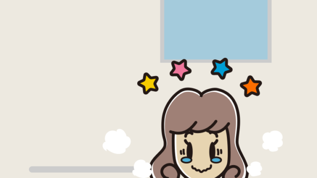 お風呂でジーンとする女子大学生のイラスト【色、背景あり】PNG