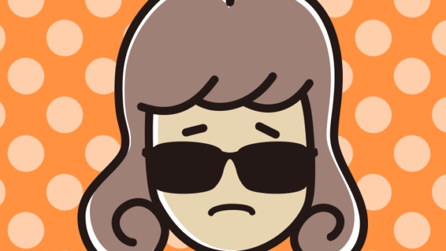 困るサングラスの女子大学生のイラスト【色、背景あり】PNG