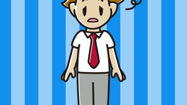 ぼーっとする男子高校生（夏服）のイラスト【色、背景あり】PNG