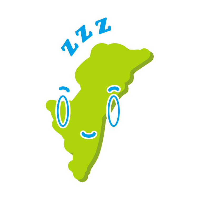 眠る宮崎ちゃんのイラスト【色あり、背景なし】透過PNG