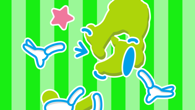 ウインクする鹿児島ちゃんのイラスト【色、背景あり】PNG