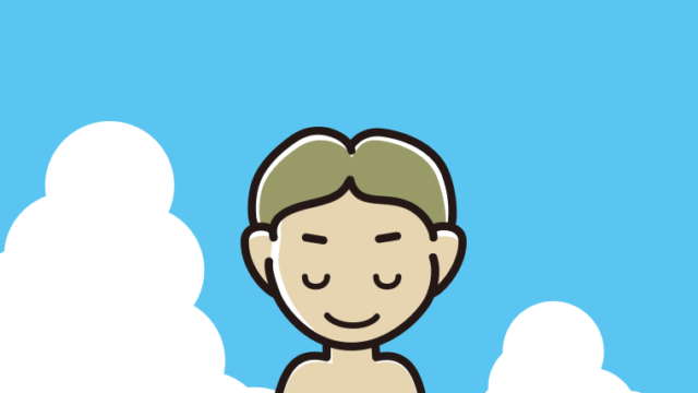 海に入ってお辞儀する小学生男子のイラスト【色、背景あり】PNG