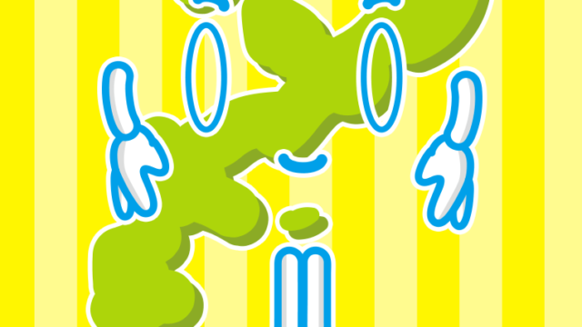 お辞儀する沖縄ちゃんのイラスト【色、背景あり】PNG