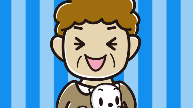 猫を抱いて笑うおばさんのイラスト【色、背景あり】PNG