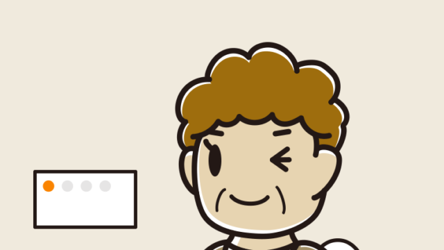 トイレでウインクするおばさんのイラスト【色、背景あり】PNG