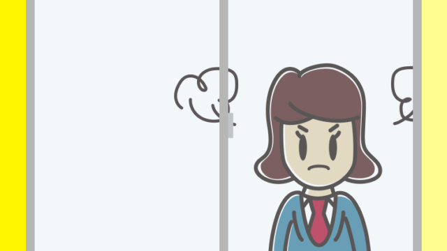 窓から怒る女子高校生のイラスト【色、背景あり】PNG