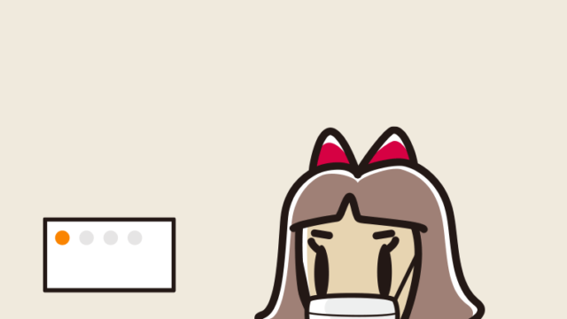 マスクをしてトイレに入る小学生女子のイラスト【色、背景あり】PNG